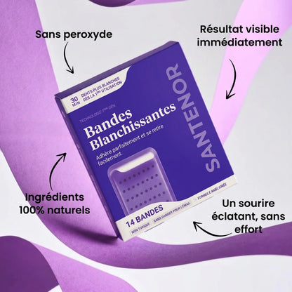 Bandes blanchissantes pour les dents — sans peroxyde